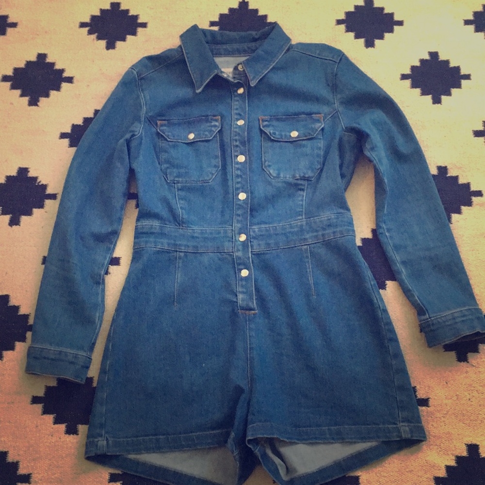 Denim Rompers